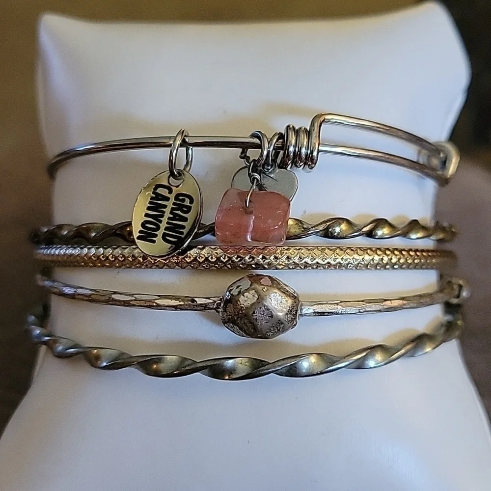 Assorted Metal Bangle Bracelets